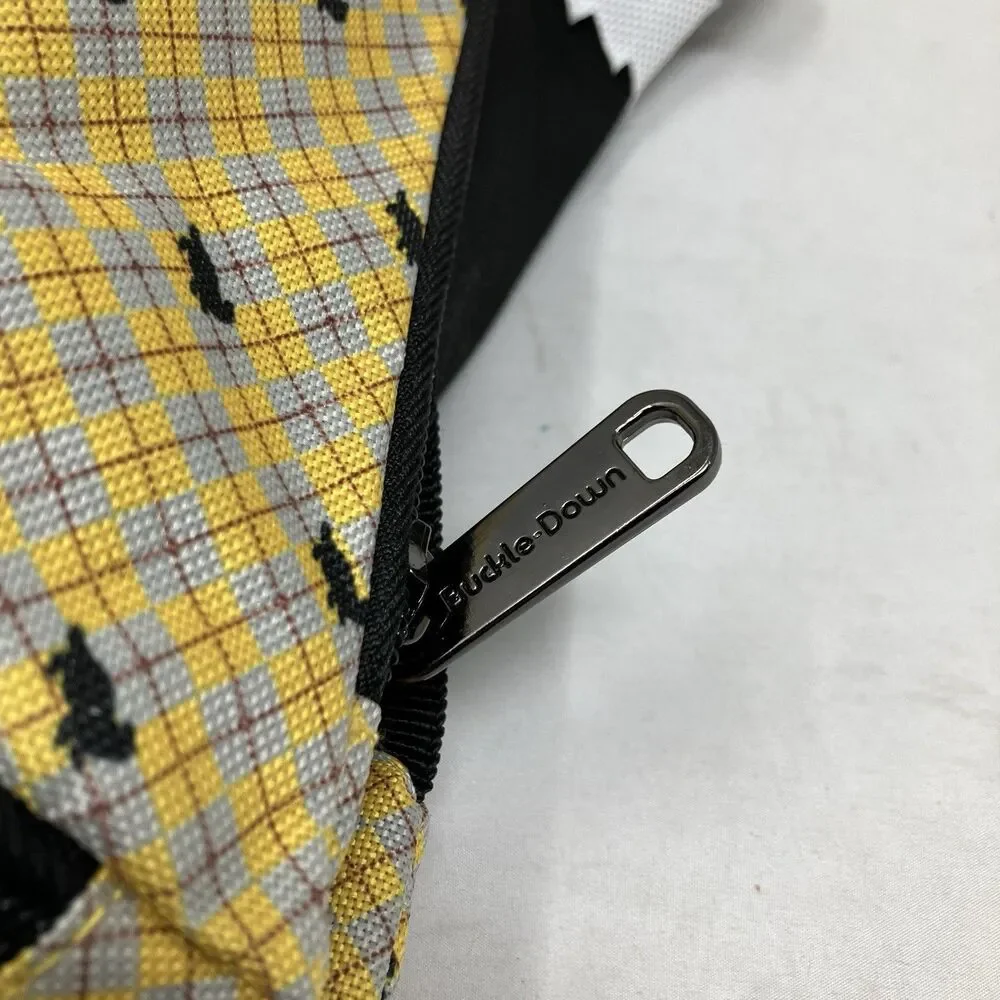 Harry Potter Hufflepuff Fanny Pack Mens Waist Bag Yellow Checkered Logo Belt Bag